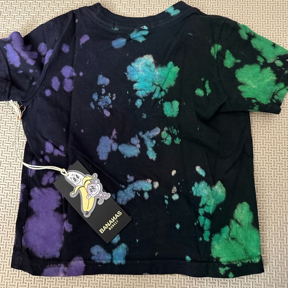 Bananas Monkey Tie Dye Yin Yang Twins Youth 2T Tee - Picture 3 of 3